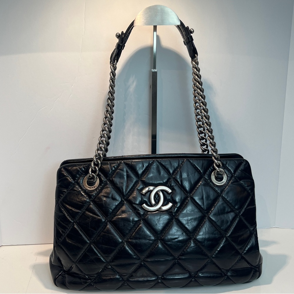 CHANEL CALFSKIN CROWN TOTE
